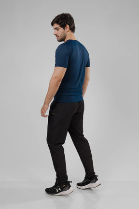 Camiseta Masculina  UV+ Azul Marinho - Manga Curta