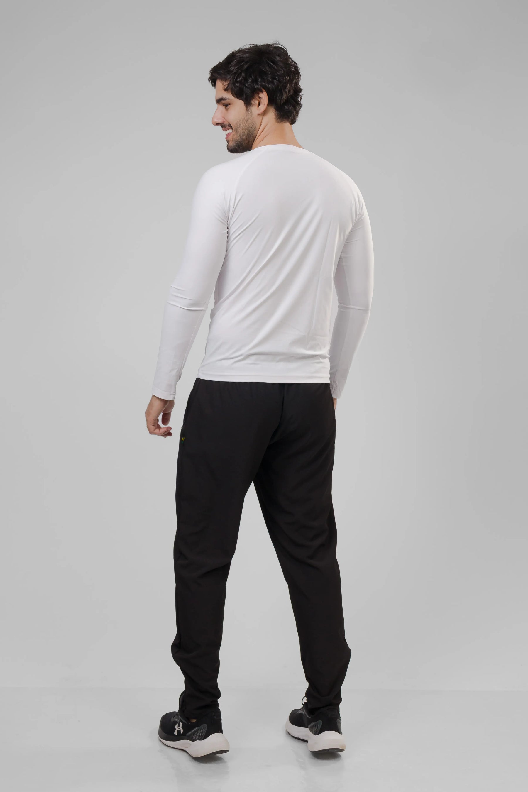 Camiseta Masculina  UV+ Branca - Manga Longa