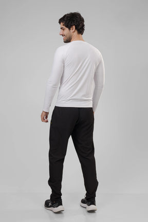 Camiseta Masculina  UV+ Branca - Manga Longa