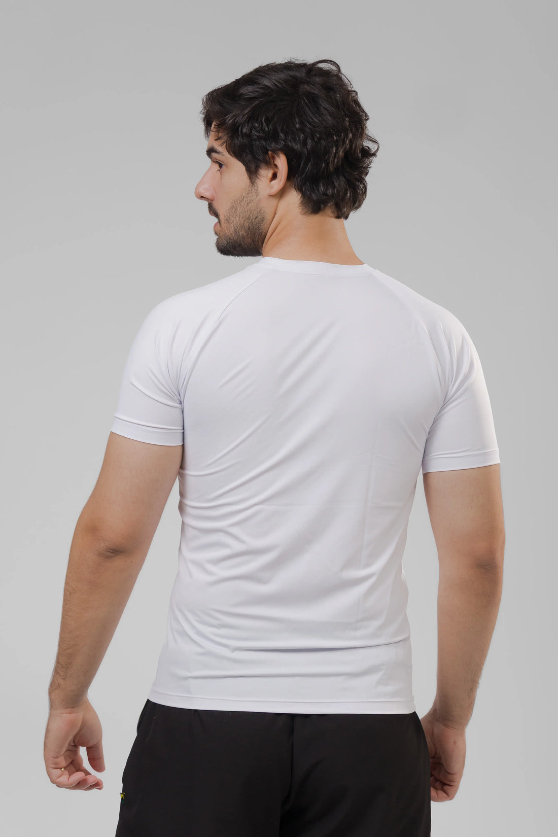 Camiseta Masculina  UV+ Branca - Manga Curta