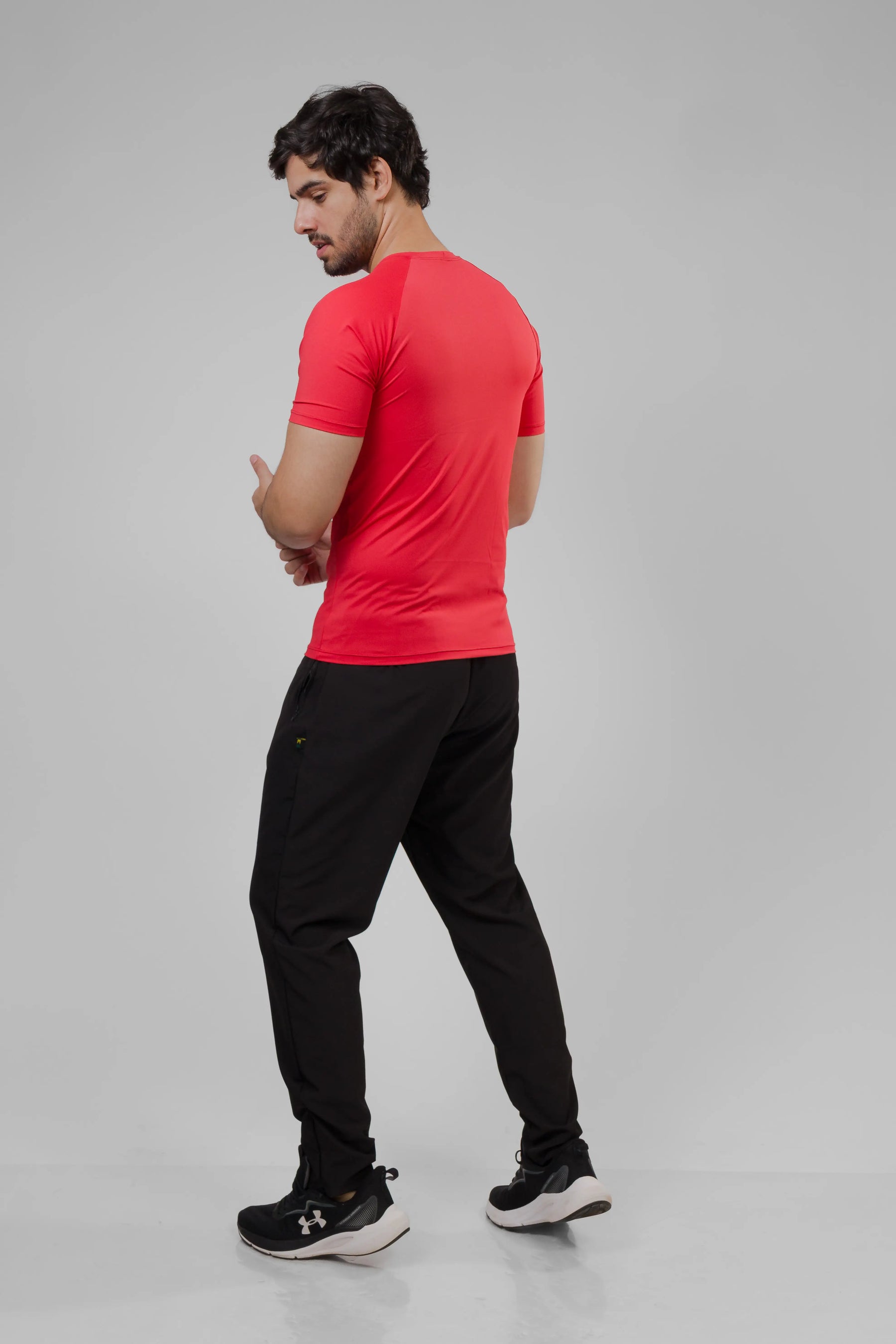 Camiseta Masculina  UV+ Vermelha - Manga Curta