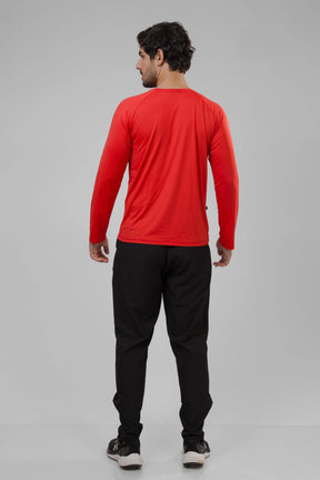 Camiseta Masculina  UV+ Vermelha - Manga Longa