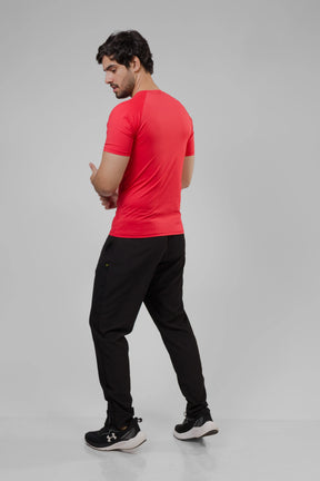 Camiseta Masculina  UV+ Vermelha - Manga Curta