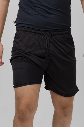 Bermuda Masculina 2 em 1 - Preto