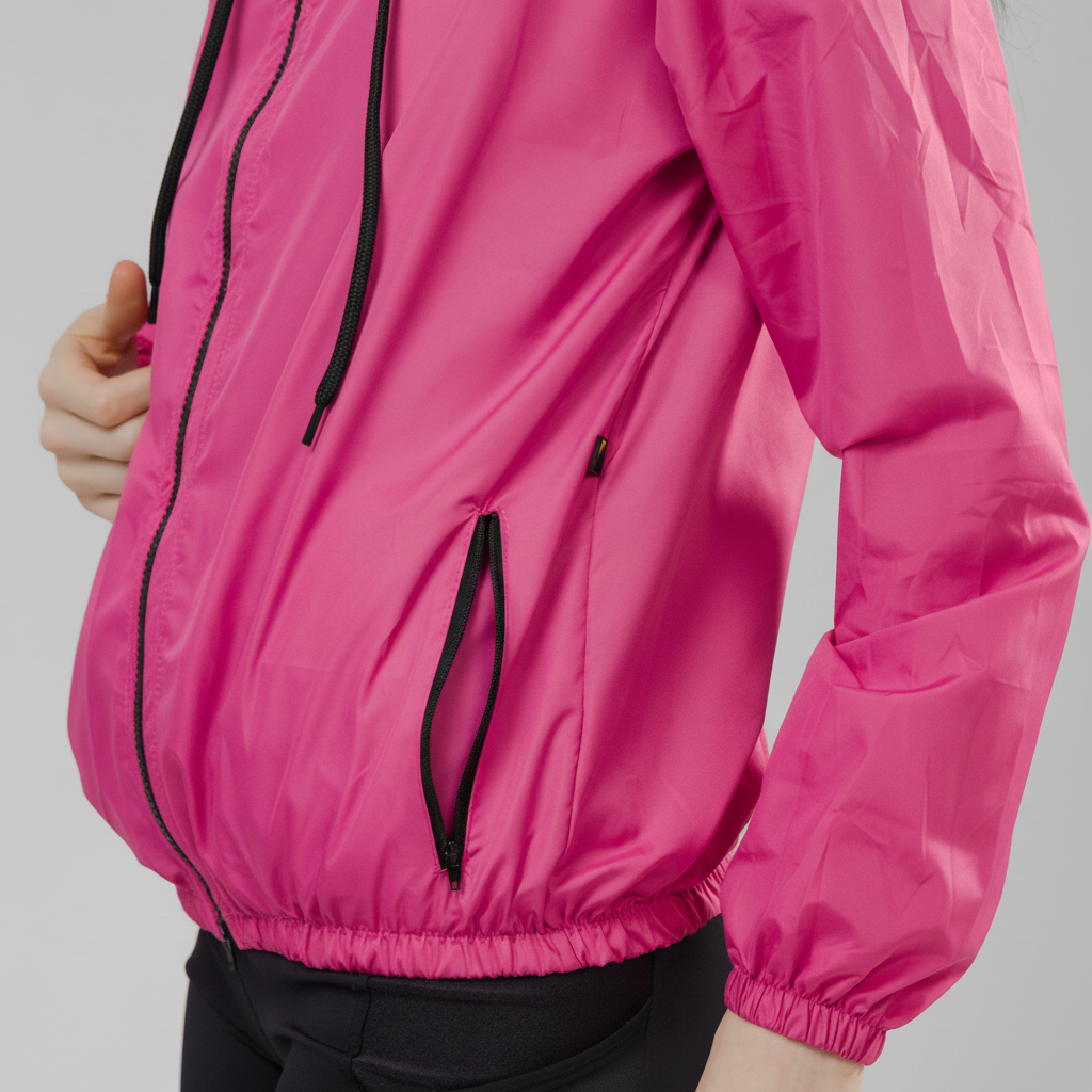 Jaqueta Corta Vento Feminina  -  Rosa Shock