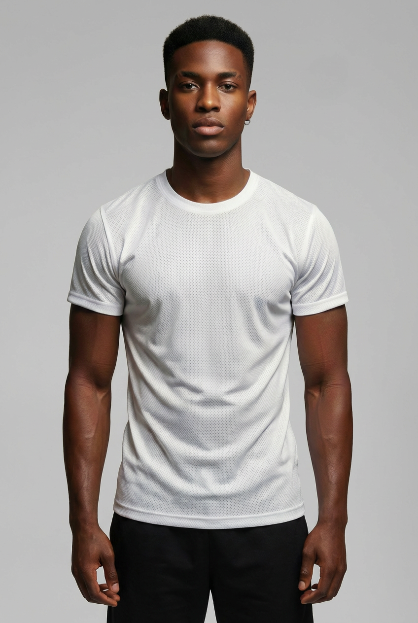 Camiseta Masculina Dry Fit UV Branca