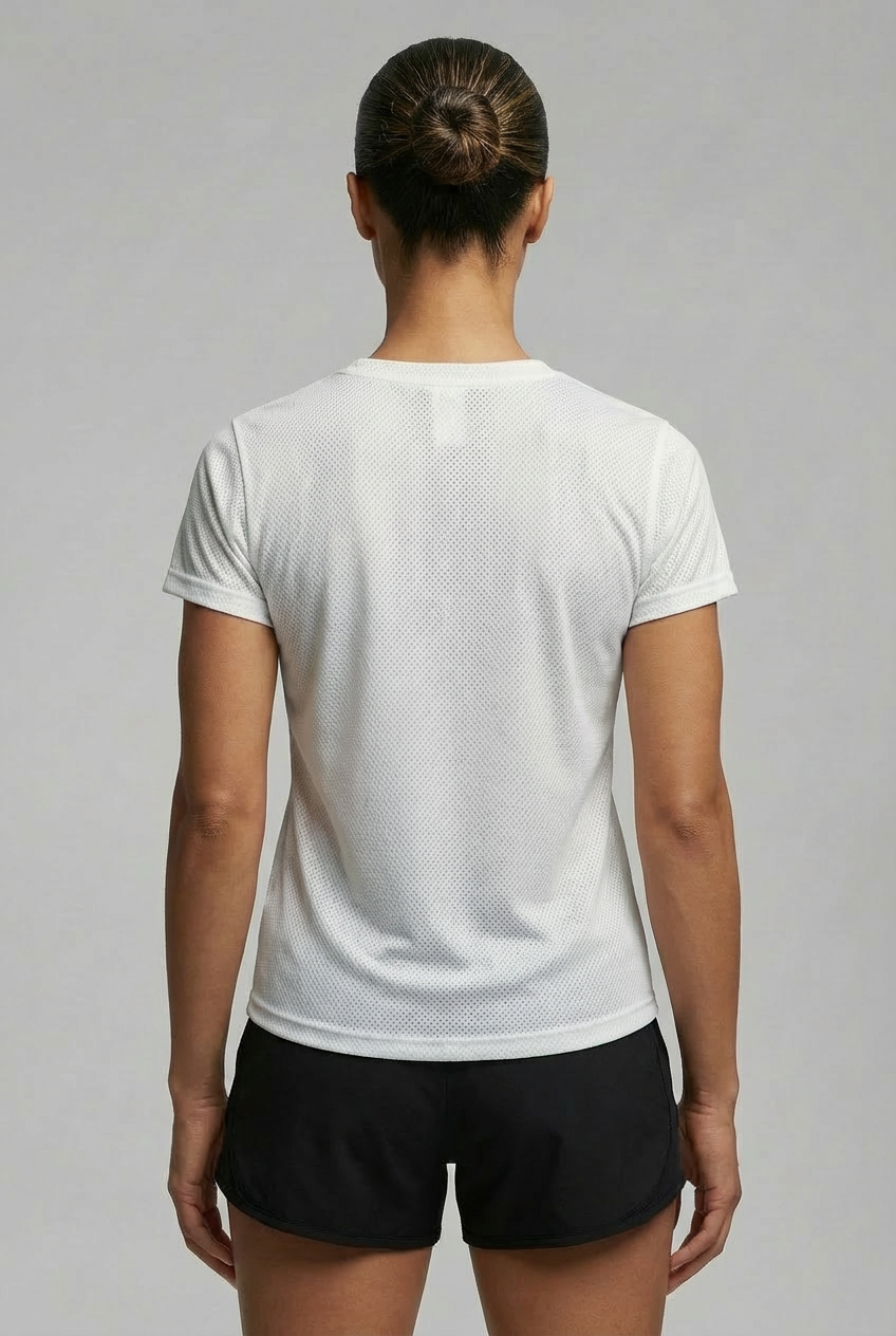 Camiseta Feminina Dry Fit UV Branca