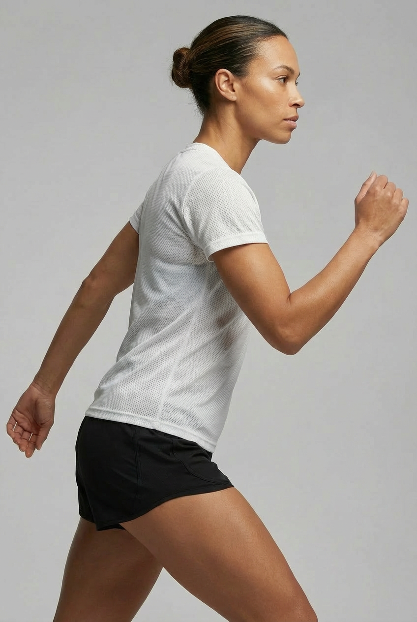 Camiseta Feminina Dry Fit UV Branca