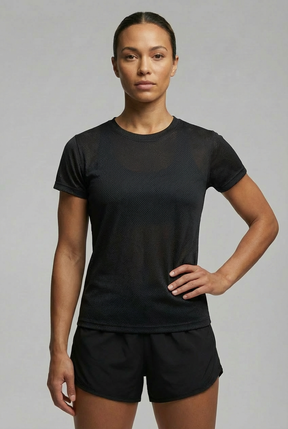 Camiseta Feminina Dry Fit Uv Preta