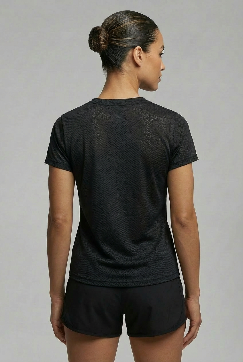 Camiseta Feminina Dry Fit Uv Preta